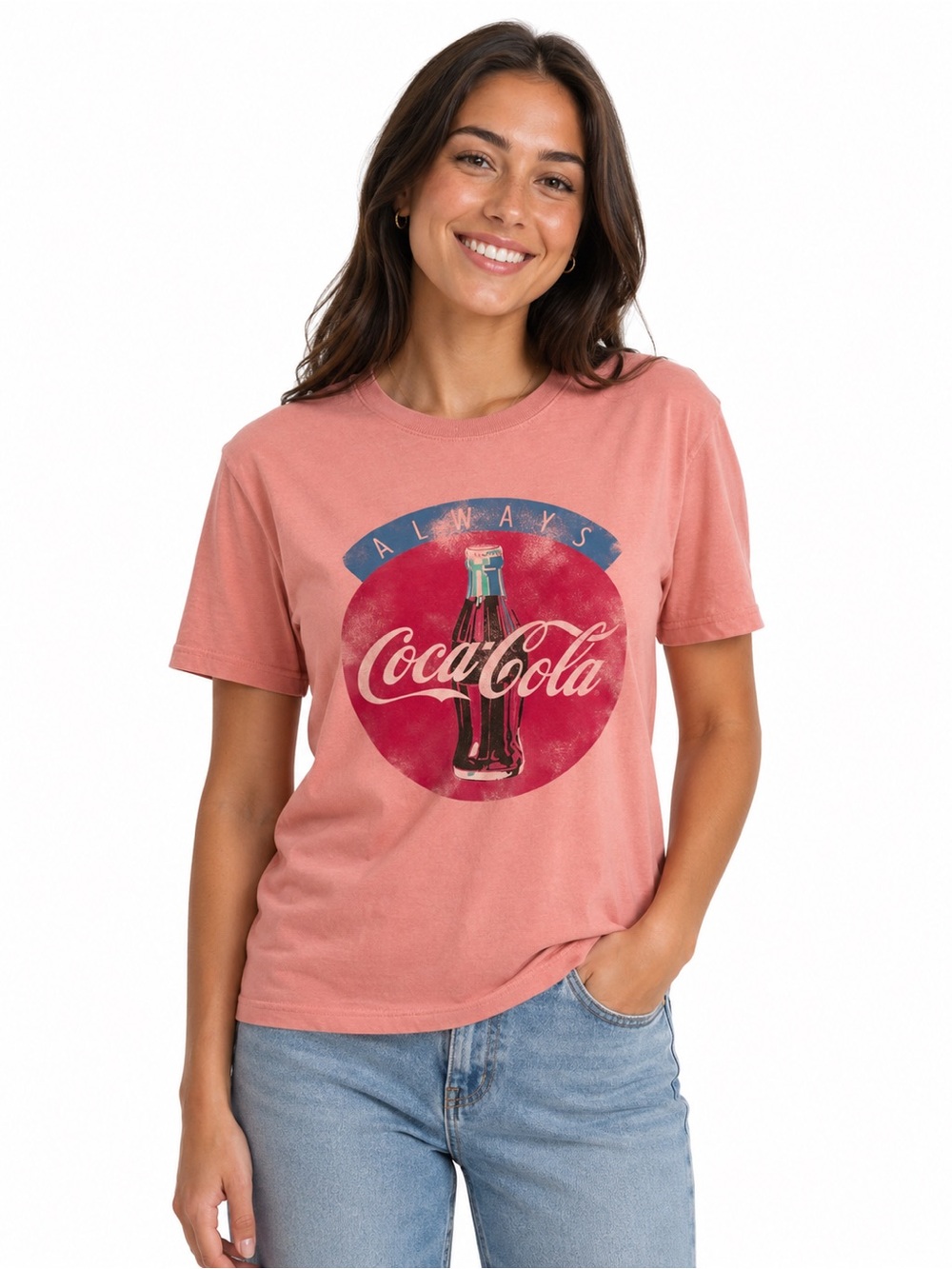💥3/$15💥 Lucky Brand Pink Coca-Cola Graphic Tee